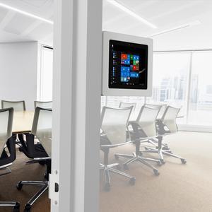VidaMount Light Grey Enclosure and Fixed Permanent Glass Mount [Bundle] compatible with Surface Go, Go 2 & Go 3