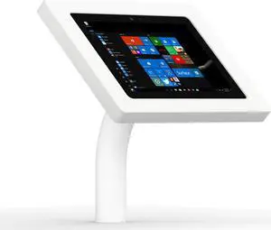 VidaMount White Enclosure and Fixed Neck Wall/Table Surface Mount [Bundle] compatible with Surface Go, Go 2 & Go 3