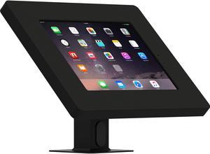 VidaMount Black Home Button Covered Enclosure and Rotating & Tilting Desk/Table Mount [Bundle] compatible with iPad 2/3/4