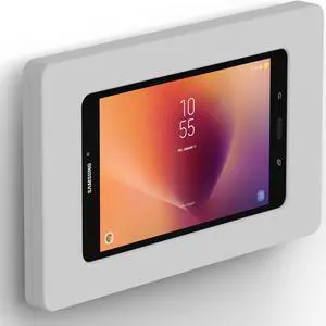 VidaMount Light Grey Enclosure and Fixed VESA Slim Wall Mount [Bundle] compatible with Samsung Galaxy Tab A 8.0 (2017)