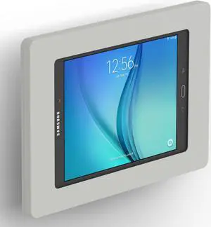 VidaMount Light Grey Enclosure and Tilting VESA Slim Wall Mount [Bundle] compatible with Samsung Galaxy Tab A 9.7