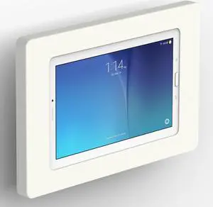 VidaMount White Enclosure and Tilting VESA Slim Wall Mount [Bundle] compatible with Samsung Galaxy Tab E 9.6