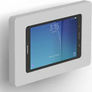 VidaMount Light Grey Enclosure and Tilting VESA Slim Wall Mount [Bundle] compatible with Samsung Galaxy Tab E 8.0