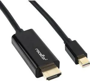 Rocstor Y10C195-B1 3Ft Mini Displayport To Hdmi M/M 4Kx2K 30Hz Cable Black