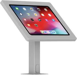 VidaMount Light Grey Exposed Rear Camera Enclosure and Rotating & Tilting Desk/Table Mount [Bundle] compatible with iPad Pro 12.9" (3rd Gen)