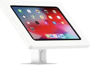 VidaMount White Exposed Rear Camera Enclosure and Rotating & Tilting Desk/Table Mount [Bundle] compatible with iPad Pro 11" (1st Gen) & Air 10.9" (4th Gen)