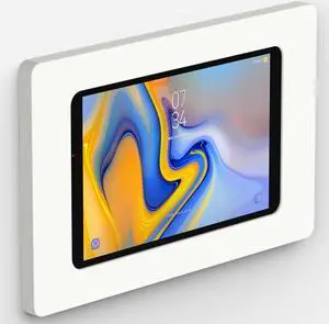 VidaMount White On-Wall Tablet Mount compatible with Samsung Galaxy Tab A 10.5 (2018)