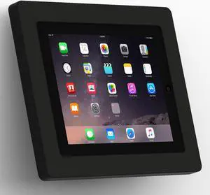 VidaMount Black Enclosure and Fixed Tilted 15° Wall Mount [Bundle] compatible with iPad 2/3/4