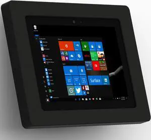 VidaMount Black Enclosure and Fixed Tilted 15° Wall Mount [Bundle] compatible with Surface Go & Go 2