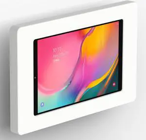 VidaMount White Enclosure and Tilting VESA Slim Wall Mount [Bundle] compatible with Samsung Galaxy Tab A 10.1 (2019)