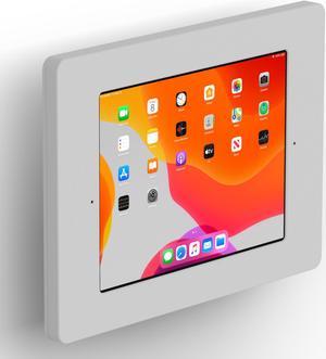 VidaMount Light Grey Covered Home Button Enclosure and Tilting VESA Slim Wall Mount [Bundle] compatible with iPad 10.2" (7th Gen)