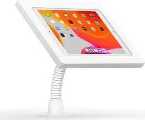 VidaMount White Enclosure and Flexible Desk/Wall Surface Mount [Bundle] compatible with iPad 10.2" (7th & 8th Gen)