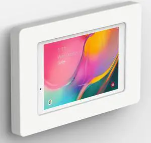 VidaMount White Enclosure and Fixed VESA Slim Wall Mount [Bundle] Samsung Galaxy Tab A 8.0 (2019)