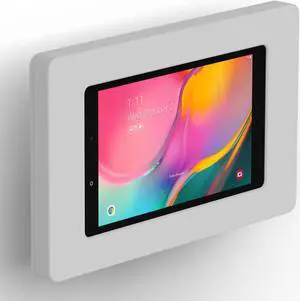 VidaMount Light Grey Enclosure and Tilting VESA Slim Wall Mount [Bundle] compatible with Samsung Galaxy Tab A 8.0 (2019)