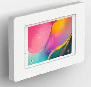 VidaMount White Enclosure and Tilting VESA Slim Wall Mount [Bundle] compatible with Samsung Galaxy Tab A 8.0 (2019)