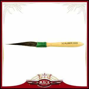 Size 0000 The Xcaliber Striper Brush Series 1 1/2" Short Blue Squirrel Hair Creates Greater Control & Intricate Designs