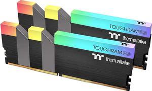 Thermaltake TOUGHRAM RGB 64GB (2x32GB) DDR4 3600MHz C18 1.35V DIMM Desktop Gaming Memory, Black, R009R432GX2-3600C18A