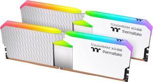 Thermaltake TOUGHRAM XG RGB White DDR4 4000MHz 64GB C19 (32GB x 2) 16.8 Million Color RGB Alexa/Razer Chroma/5V Motherboard Syncable RGB Memory RG06R432GX2-4000C19B