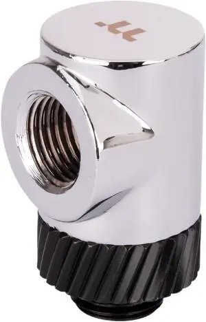 Thermaltake Pacific SF 90 Degree Adapter Silver Black/DIY LCS/Fittings CL-W396-CU00SL-A
