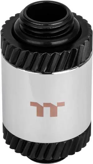 Thermaltake Pacific SF Male to Male 30mm Extender Silver Black/DIY LCS/Fittings CL-W391-CU00SL-A