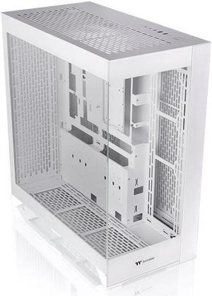 Thermaltake CTE E660 MX Snow Mid Tower E-ATX Case; Supports Hidden Connector MB, Versatile GPU Mounting with Included Riser Cable, Dual Front Panels, CA-1Y3-00M6WN-01
