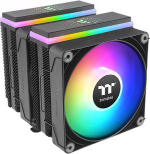 Thermaltake ASTRIA 600 ARGB CPU Cooler Compatible with latest Intel LGA 1700 and AMD AM5 CPU Dual Tower 265W TDP cooling power CL-P121-CA12SW-A