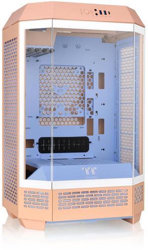 Thermaltake Tower 300 Summer Edition Peach Fuzz Micro-ATX Case; 2x140mm CT Fan Included; Supports Up to 420mm Radiator; Horizontal Display Capable; CA-1Y4-00SKWN-00