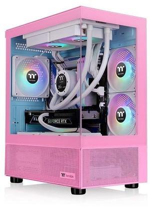 Thermaltake View 170 TG ARGB m-ATX Chassis; 3x120mm ARGB Lite Fans Included; 280mm Radiator Support; 340mm GPU Clearance; 160mm Air Cooler Max Height; Bubble Pink; CA-1Z4-00MAWN-01