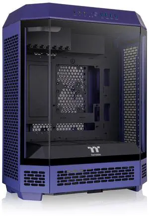 Thermaltake Tower 600 Mid Tower; 2x140mm CT Fans Included; 420mm Radiator Support; 400mm GPU Clearance; Hidden Connector Support; Rotatable PCIe Slots; Future Dusk; CA-1Z1-00MNWN-00