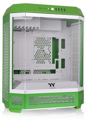 Thermaltake Tower 600 Mid Tower; 2x140mm CT Fans Included; 420mm Radiator Support; 400mm GPU Clearance; Hidden Connector Support; Rotatable PCIe Slots; Light-Year Green; CA-1Z1-00MOWN-00