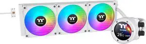 Thermaltake TH360 V2 Ultra EX ARGB AIO Cooler/Snow/Water Block 2.1" LCD/Fan 120 * 3/Magnetic Quick Connection/MB ARGB Sync Control/LCD Software Control/CL-W426-PL12SW-A