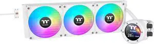 Thermaltake TH420 V2 Ultra EX ARGB AIO Cooler/Snow/Water Block 2.1" LCD/Fan 140 * 3/Magnetic Quick Connection/MB ARGB Sync Control/LCD Software Control/CL-W428-PL14SW-A