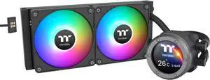 Thermaltake TH240 V2 Ultra EX ARGB AIO CPU Cooler/Water Block 2.1" LCD/Fan 120 * 2/Magnetic Quick Connection/MB ARGB Sync Control/LCD Software Control/CL-W414-PL12SW-A