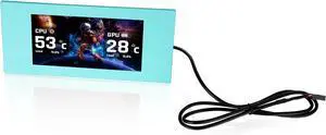 Thermaltake View 600 TG 6.0 Inch LCD Screen Panel Kit; LCD and Panel; 1480x720p; TTRGBPlus 3.0 Supported; Type-C to USB (9-Pin); Mint Strawberry; AC-080-OOPNAN-A1
