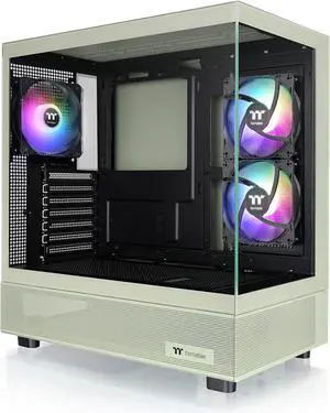 Thermaltake View 270 Plus SR TG ARGB; Mid Tower Chassis; 1xSF240 ARGB PWM Reverse Fan 1xSF120 ARGB PWM Fan; 360mm Radiator Support; 420mm GPU Clearance; Matcha Green; CA-1Y7-00MEWN-06 Thermaltake View 270 Plus SR TG ARGB; Mid Tower Chassis; 1xSF240 ARGB PWM Reverse Fan 1xSF120 ARGB PWM Fan; 360mm Radiator Support; 420mm GPU Clearance; Matcha Green; CA-1Y7-00MEWN-06