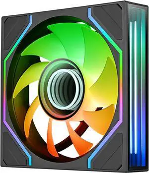 Thermaltake Black SWAFAN 120 EX Infinity ARGB Infinity Mirror Hub and Frame PC Cooling Fan Single Pack CL-F264-PL12SW-A Thermaltake Black SWAFAN 120 EX Infinity ARGB Infinity Mirror Hub and Frame PC Cooling Fan Single Pack CL-F264-PL12SW-A