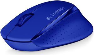 Logitech M275 2.4GHz USB RF Wireless 1000dpi Right Hand Optical Sensor Mouse-Blue
