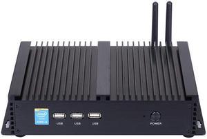 Fanless Industrial Computer, IPC, Mini PC, Intel I7 8550U 8565U 8665U, HUNSN IM03, Windows 11 or Linux Ubuntu, VGA, HDMI, LAN, 2 x COM RS232, 3 x USB2.0, 4 x USB3.0, 32G DDR4 RAM, 128G SSD