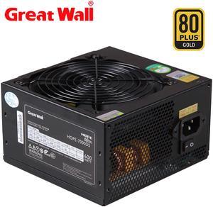 Great Wall 600W 80 Plus Power Supply Source Bronze 24pin PSU 120mm Fan 12V Power Supplies for PC APFC Computer PSU Unit