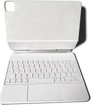 Apple - Magic Keyboard for iPad Pro 12.9inch (6th generation) and Previous Version (3rd, 4th, or 5th Generation) - White MJQL3LL/A