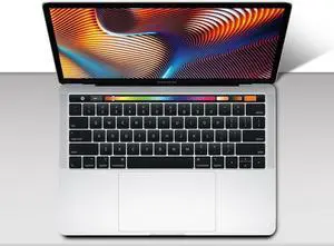 Apple 13.3" MacBook Pro with Touch Bar (Mid 2019, Silver) 2.8 GHz Core i7 (I7-8569U) 16GB Memory 512GB SSD Storage MV9A2LL/A A1989 Apple 13.3" MacBook Pro with Touch Bar (Mid 2019, Silver) 2.8 GHz Core i7 (I7-8569U) 16GB Memory 512GB SSD Storage MV9A2LL/A A1989