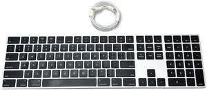 Apple Magic Keyboard with Numeric Keypad A1843 - US English - Space Gray and Silver MRMH2LL/A )