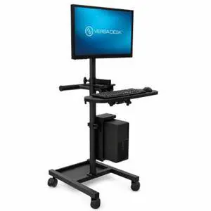 VersaDesk Deluxe Diagnostic Fusion Cart Mobile Computer Workstation with Adjustable Monitor Arm, Keyboard Tray & CPU Holder VersaDesk Deluxe Diagnostic Fusion Cart Mobile Computer Workstation with Adjustable Monitor Arm, Keyboard Tray & CPU Holder