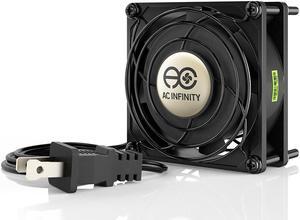 AC Infinity AXIAL 8025, Muffin Axial Cooling Fan, 115V AC 80mm by 80mm by 25mm High Speed