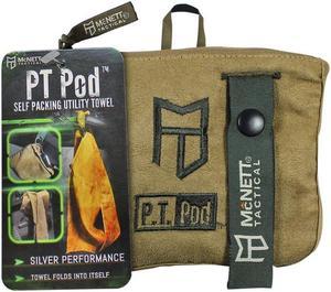 Gear Aid PT Pod Physical Fitness Work Out Towel Antimicrobial Microfiber (Coyote)