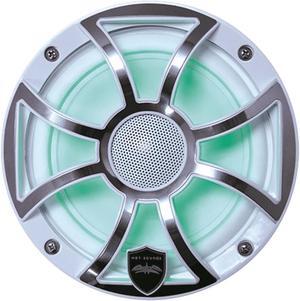Wet Sounds REVO-6-XSW-SS 6.5 Coaxial Speaker W/ XS Stainless Grille - White (Pair)"