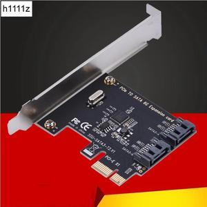 1X 4X 8X 16X PCI E Cards PCI Express to SATA 3.0 2 Port SATA III 6Gbps Expansion Adapter Boards Add On Cards