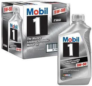 Mobil 1 106035 Synthetic 5W-50 Motor Oil - 1 quart