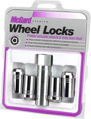McGard 25115 Chrome Tuner Style Cone Seat Wheel Lock Set (M14 x 1.5)