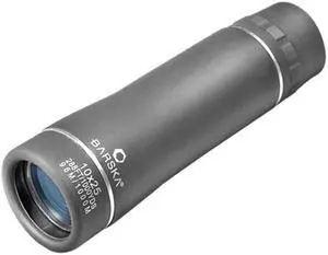 Barska 10x25 Trend Roof BK-7 Prism Rubber Armor Monocular, Grey